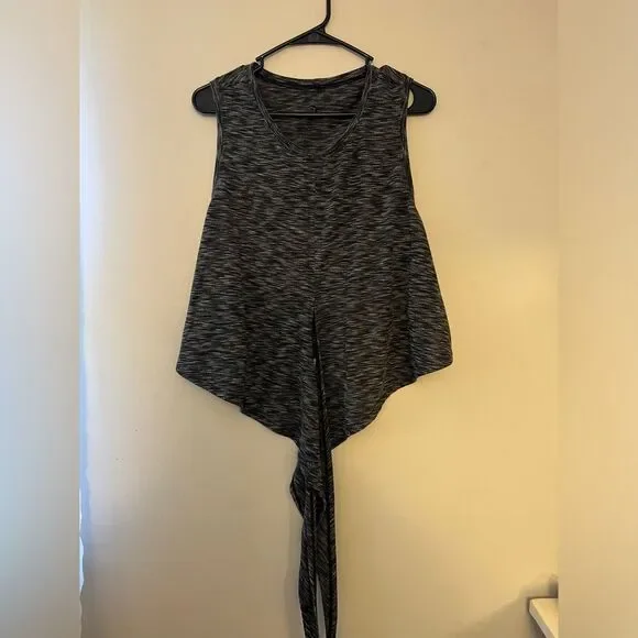 ZYIA Active Black Infinity Tank Top Split Tie Front Size XXXL - Picture 3 of 9